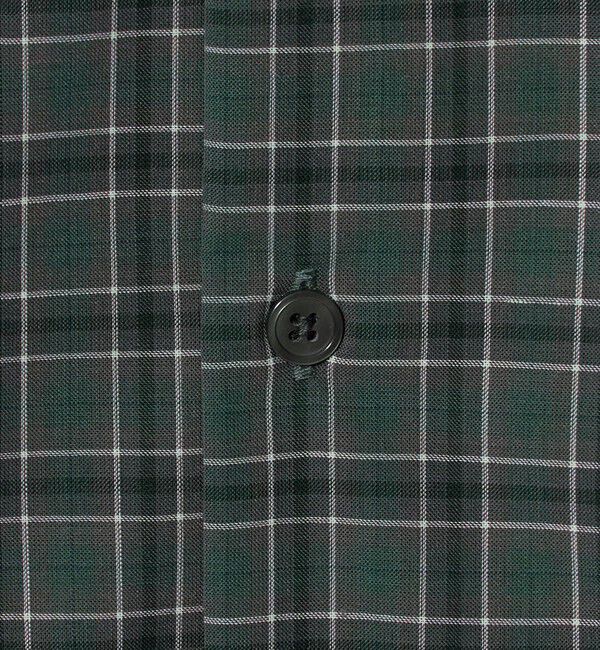 UNITED ARROWS green label relaxing「ウォッシャブル TW サイロ ジャストルーズ チェック柄 半袖 シャツ -通気性・接触冷感-」|シャツ・ブラウス|