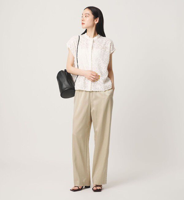 BEAUTY&YOUTH UNITED ARROWS「サテンドロースト ワイドパンツ ウォッシャブル」|その他|BEIGE