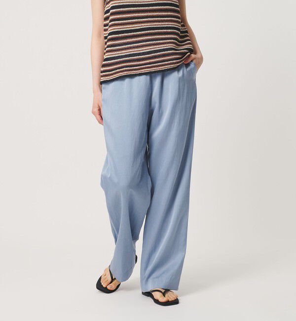 BEAUTY&YOUTH UNITED ARROWS「サテンドロースト ワイドパンツ ウォッシャブル」|その他|COBALT