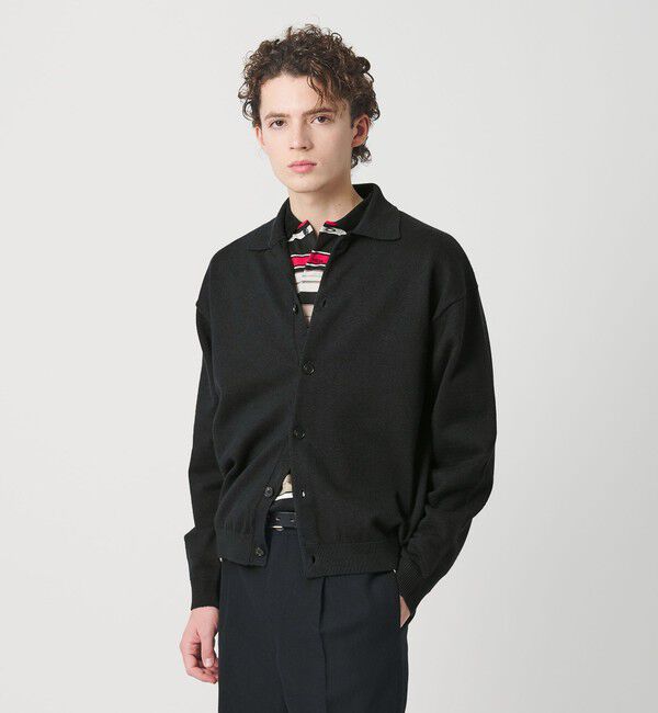 BEAUTY&YOUTH UNITED ARROWS「ハイブリッド リネン ポロカラー ジャケット ウォッシャブル」|カーディガン|