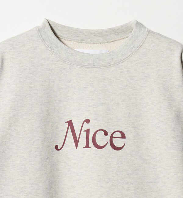 NICE WEATHER「＜NICE WEATHER＞ウィメンズ シグネチャーロゴ クロップド スウェット 2」|スウェット・ジャージ|