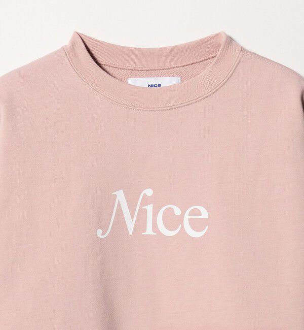 NICE WEATHER「＜NICE WEATHER＞ウィメンズ シグネチャーロゴ クロップド スウェット 2」|スウェット・ジャージ|