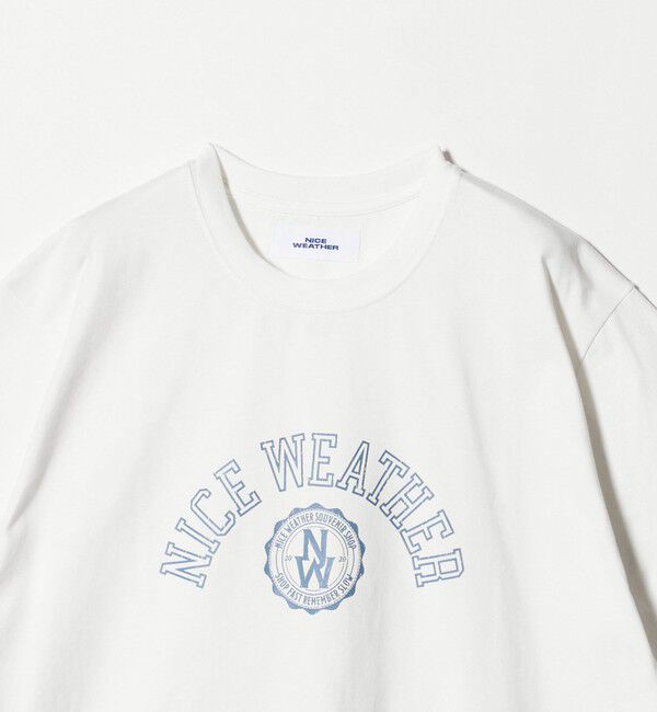 NICE WEATHER「＜NICE WEATHER＞ロゴプリント Tシャツ」|Tシャツ・カットソー|