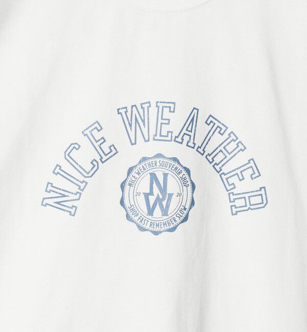 NICE WEATHER「＜NICE WEATHER＞ロゴプリント Tシャツ」|Tシャツ・カットソー|