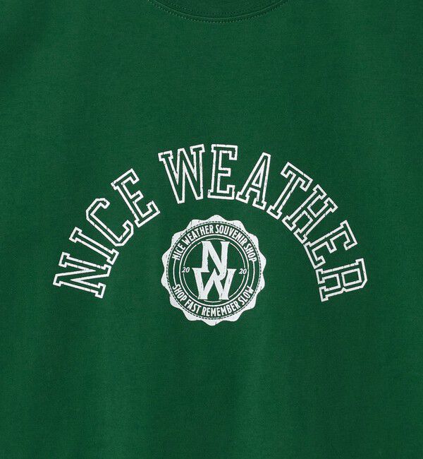 NICE WEATHER「＜NICE WEATHER＞ロゴプリント Tシャツ」|Tシャツ・カットソー|