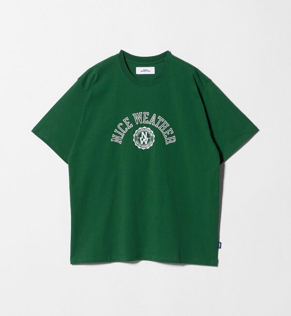 NICE WEATHER「＜NICE WEATHER＞ロゴプリント Tシャツ」|Tシャツ・カットソー|