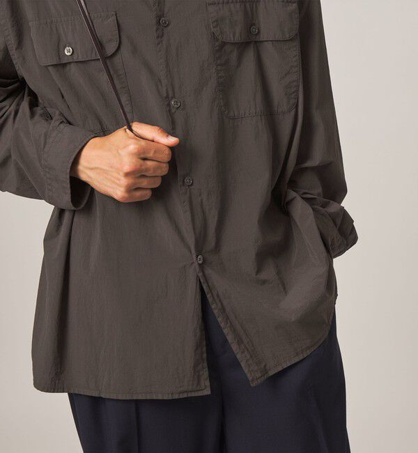 STEVEN ALAN「＜Steven Alan＞ シアー ナイロン ガーメントダイ シャツ」|シャツ・ブラウス|