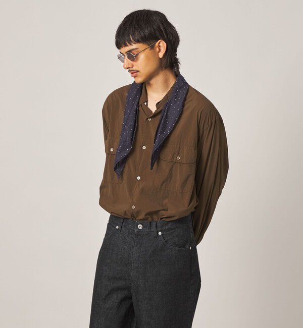 STEVEN ALAN「＜Steven Alan＞ シアー ナイロン ガーメントダイ シャツ」|シャツ・ブラウス|