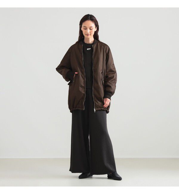Demi-Luxe BEAMS 「TICCA / MA-1 ミドル ブルゾン」|ブルゾン・スタジャン|BROWN