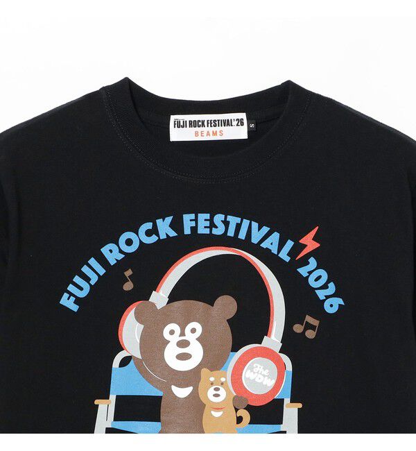 Ray BEAMS 「〈WOMEN〉FUJI ROCK FES'26 / The Wonderful! design works. / BIG HEADPHONES BEAR T」|Tシャツ・カットソー|