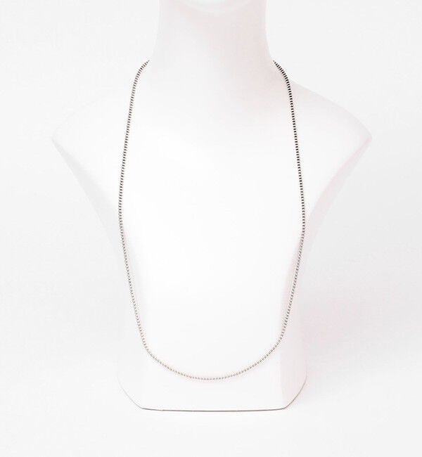 quaranciel「quaranciel: シルバー925 ボールチェーン ロング ネックレス」|ネックレス|