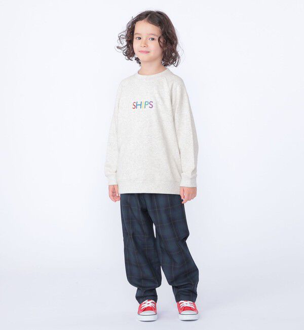 SHIPS KIDS「SHIPS KIDS:100～130cm /セレモニー チェック タック パンツ」|スラックス|