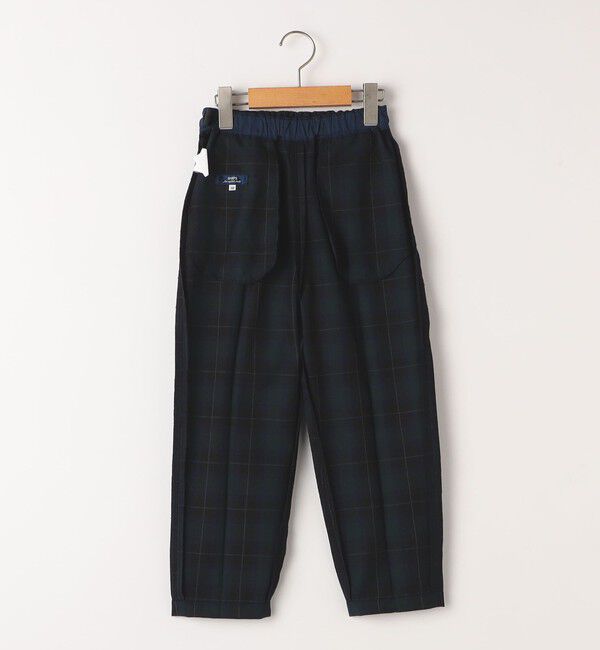 SHIPS KIDS「SHIPS KIDS:100～130cm /セレモニー チェック タック パンツ」|スラックス|