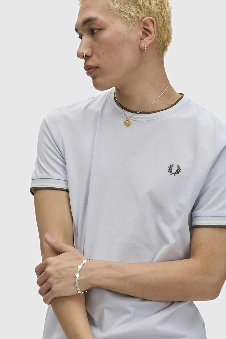 FRED PERRY 「Twin Tipped T-Shirt／ティップラインTシャツ M1588V」|Tシャツ・カットソー|