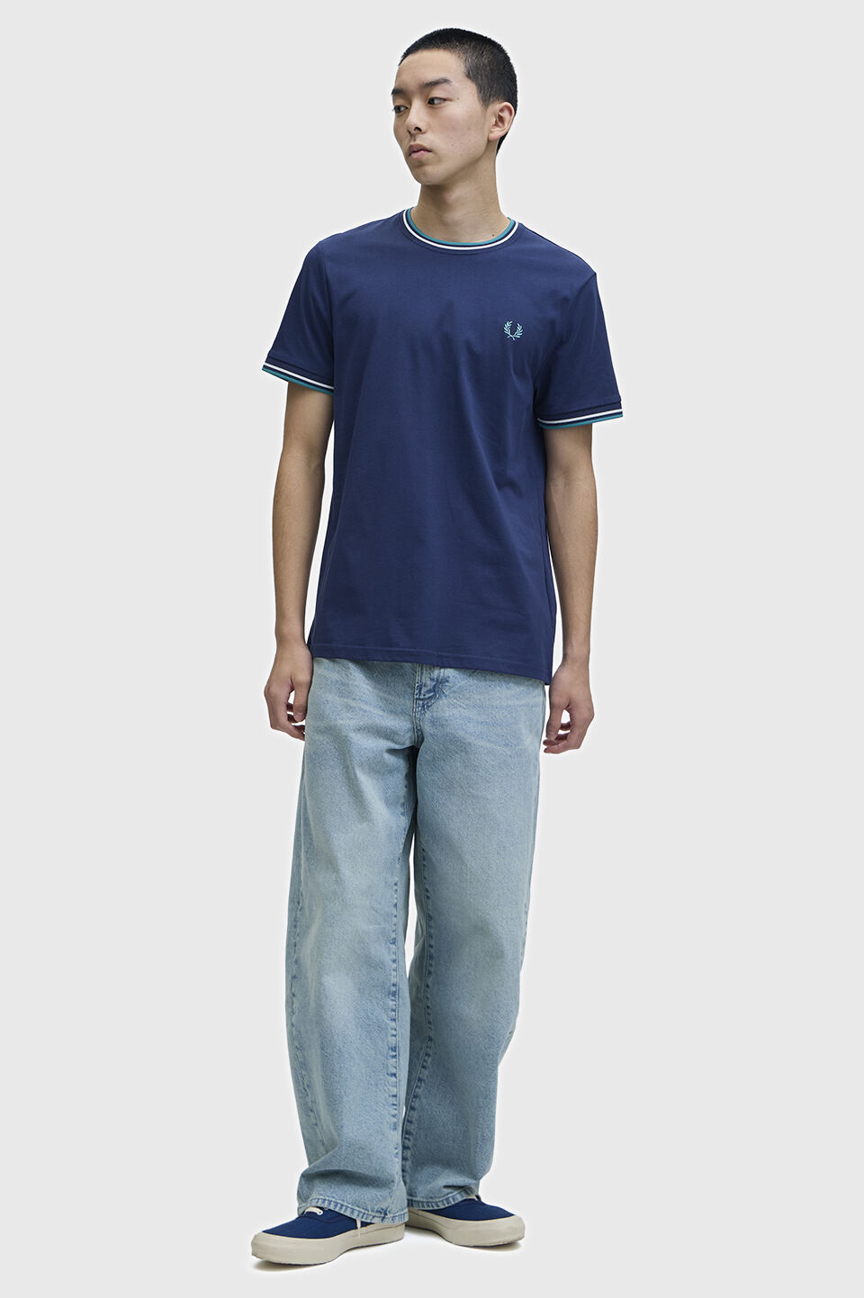FRED PERRY 「Twin Tipped T-Shirt／ティップラインTシャツ M1588V」|Tシャツ・カットソー|