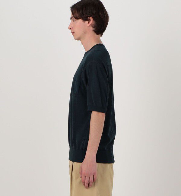 TOMORROWLAND MENS「TOMORROWLAND tricot プライムシルク ハイゲージ クルーネックニットTシャツ」|ニット・セーター|