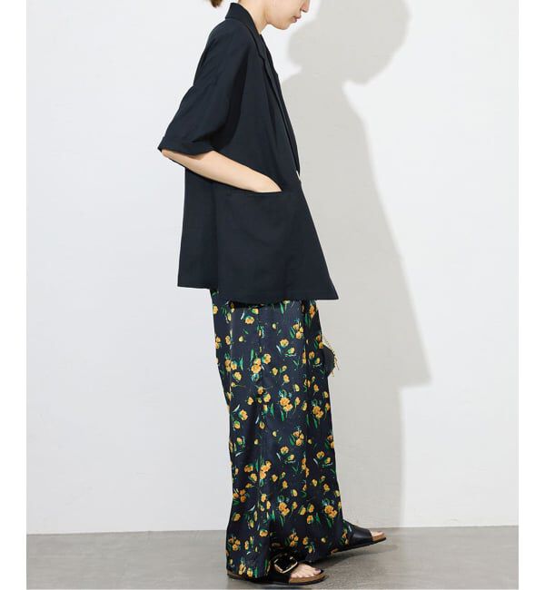 SLOBE IENA「《WEB限定/追加》リネンレーヨンハーフスリーブジャケット」|その他|