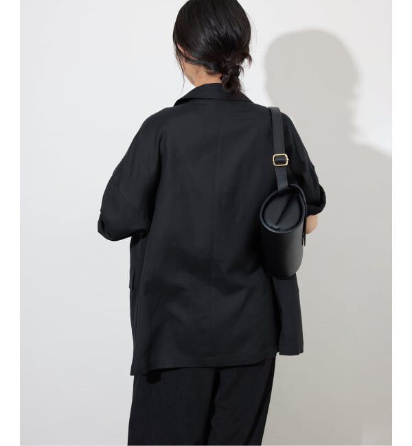 SLOBE IENA「《WEB限定/追加》リネンレーヨンハーフスリーブジャケット」|その他|