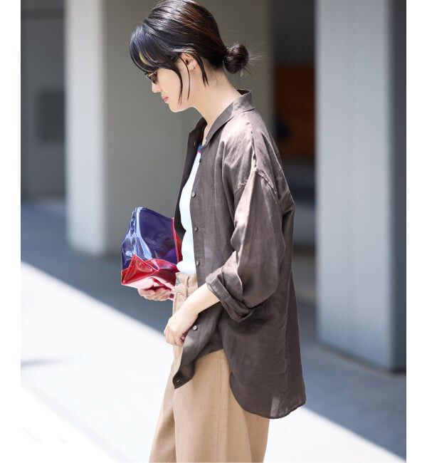 IENA「《追加》ラミーリヨセル2wayシャツ」|シャツ・ブラウス|