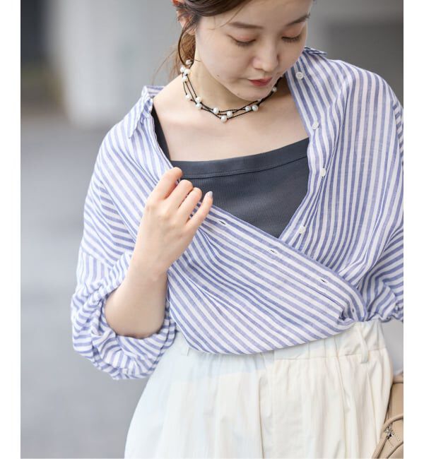 IENA「《追加》ラミーリヨセル2wayシャツ」|シャツ・ブラウス|