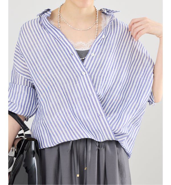 IENA「《追加》ラミーリヨセル2wayシャツ」|シャツ・ブラウス|