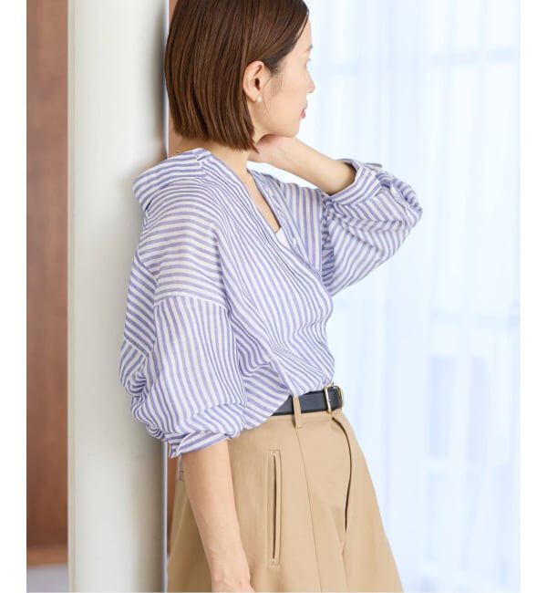 IENA「《追加》ラミーリヨセル2wayシャツ」|シャツ・ブラウス|