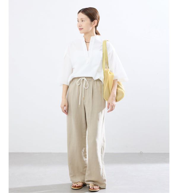 IENA「《洗濯機洗い可》qbag paris/キューバッグ パリ NEST ZIP M バッグ」|トートバッグ|