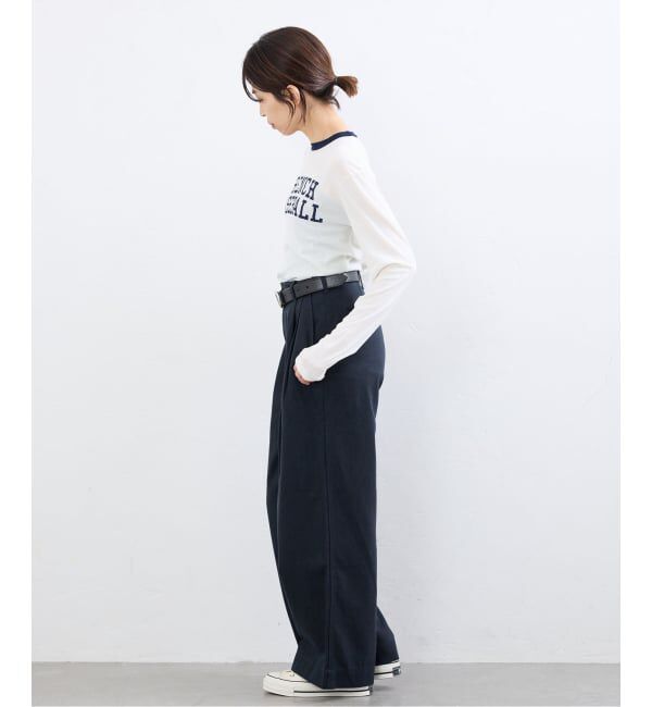 IENA「BLACK コットンチノパンツ」|チノ|