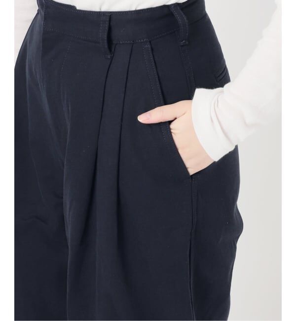 IENA「BLACK コットンチノパンツ」|チノ|