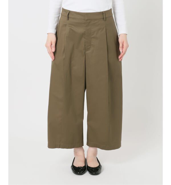 IENA「オーガニックコットンミックスバレルパンツ」|スラックス|