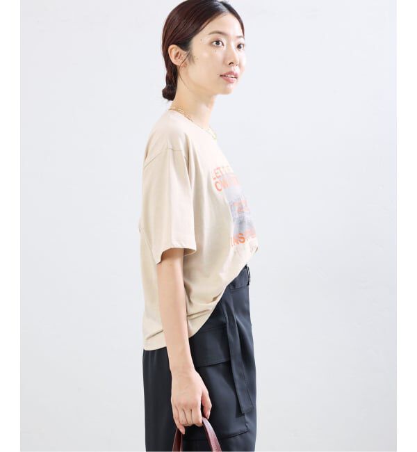 IENA「LOGOプリント PHOTO Tシャツ」|Tシャツ・カットソー|