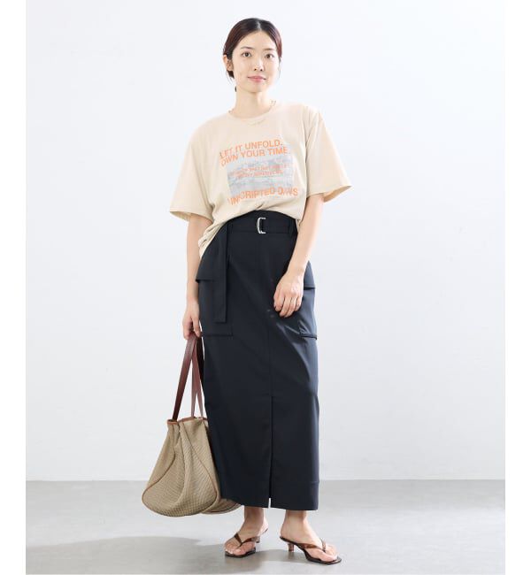 IENA「LOGOプリント PHOTO Tシャツ」|Tシャツ・カットソー|