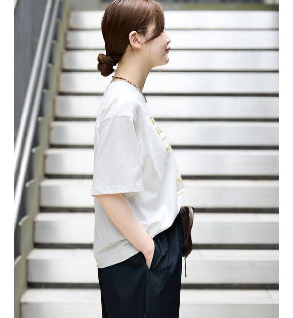 IENA「LOGOプリント PHOTO Tシャツ」|Tシャツ・カットソー|