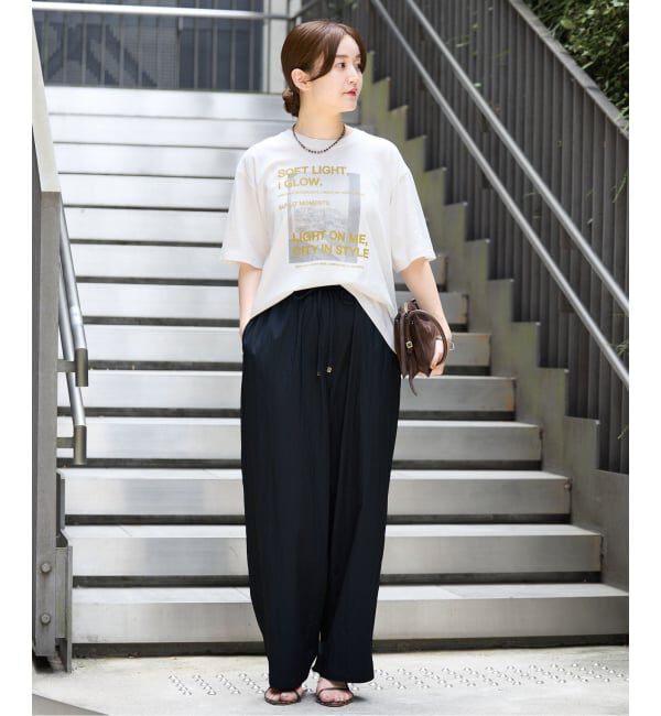 IENA「LOGOプリント PHOTO Tシャツ」|Tシャツ・カットソー|