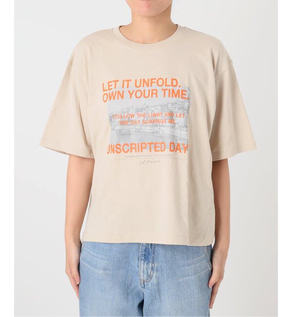 IENA「LOGOプリント PHOTO Tシャツ」|Tシャツ・カットソー|