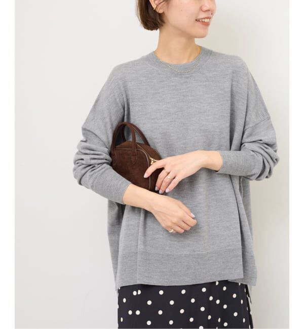 JOURNAL STANDARD relume「《一部WEB限定追加3》BiellaYarnワイドクルーネックプルオーバー」|ニット・セーター|グレーB