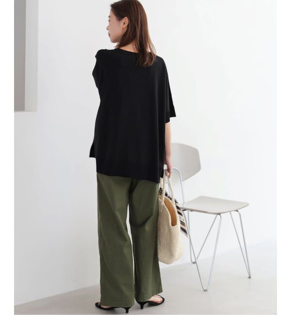JOURNAL STANDARD relume「《追加6 / 新色》接触冷感 / ウォッシャブルクールポンチョプルオーバー」|ニット・セーター|