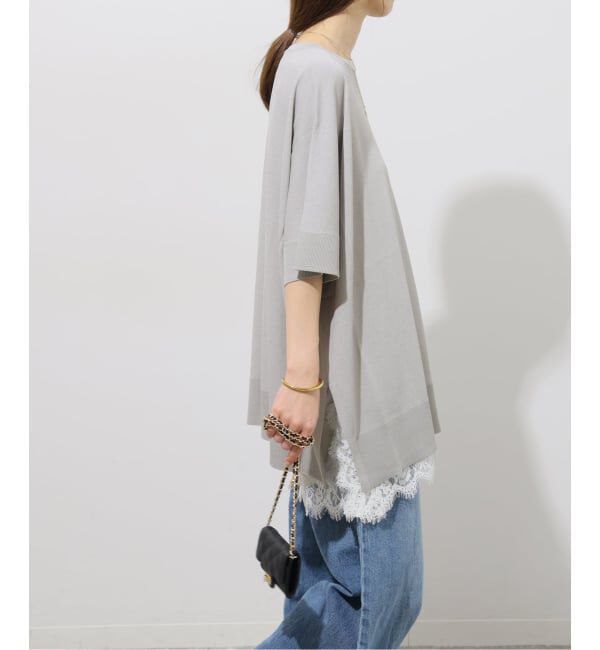 JOURNAL STANDARD relume「《追加6 / 新色》接触冷感 / ウォッシャブルクールポンチョプルオーバー」|ニット・セーター|
