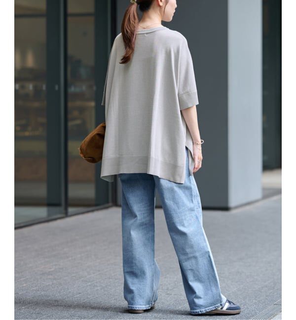 JOURNAL STANDARD relume「《追加6 / 新色》接触冷感 / ウォッシャブルクールポンチョプルオーバー」|ニット・セーター|