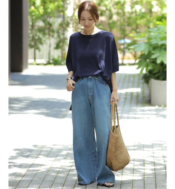 JOURNAL STANDARD relume「《追加6 / 新色》接触冷感 / ウォッシャブルクールポンチョプルオーバー」|ニット・セーター|