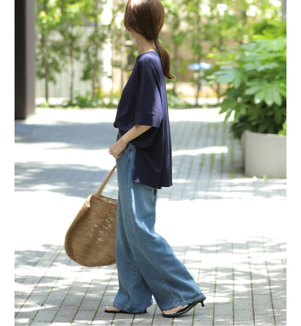JOURNAL STANDARD relume「《追加6 / 新色》接触冷感 / ウォッシャブルクールポンチョプルオーバー」|ニット・セーター|