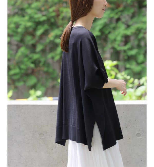 JOURNAL STANDARD relume「《追加6 / 新色》接触冷感 / ウォッシャブルクールポンチョプルオーバー」|ニット・セーター|