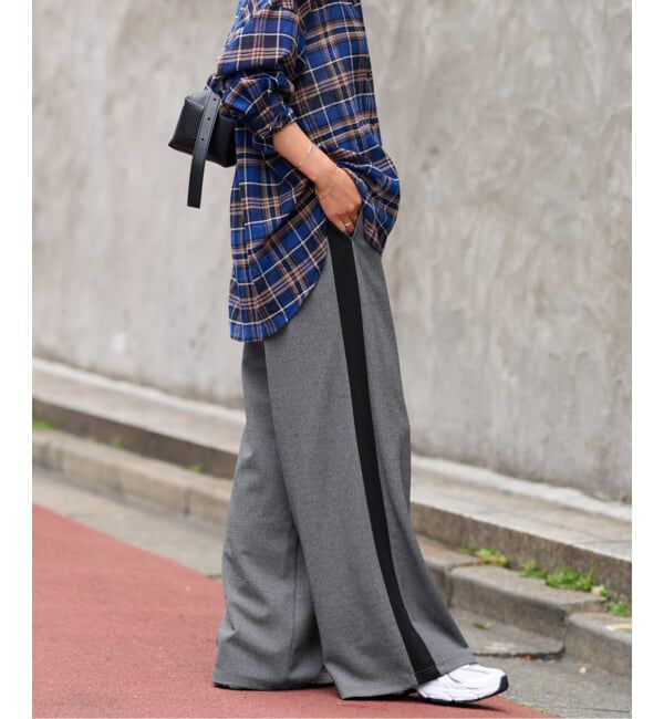 JOURNAL STANDARD relume「《追加2》カットジャージーラインパンツ」|その他|グレー