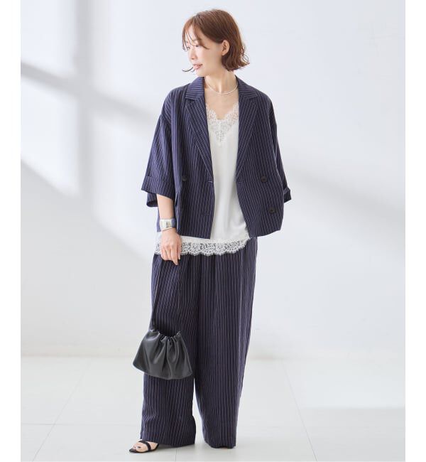 journal standard L'essage「シルクMIXシアー&ストライプパンツ」|その他|