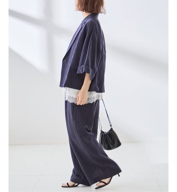 journal standard L'essage「シルクMIXシアー&ストライプパンツ」|その他|