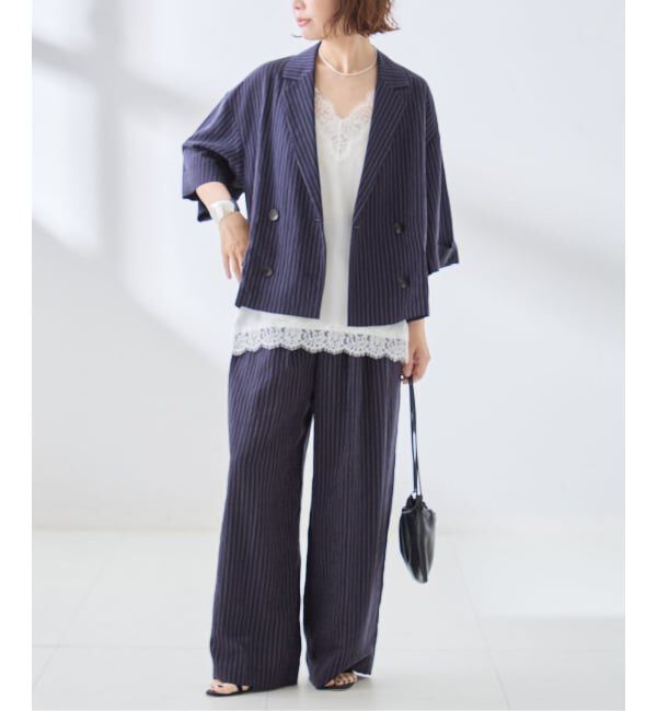 journal standard L'essage「シルクMIXシアー&ストライプパンツ」|その他|