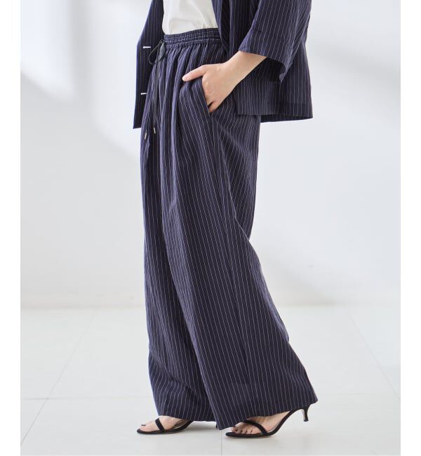 journal standard L'essage「シルクMIXシアー&ストライプパンツ」|その他|