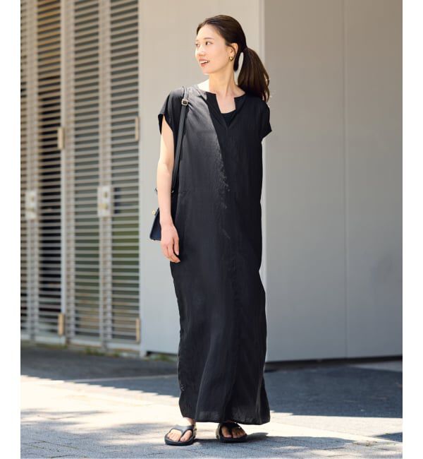 FRAMeWORK「≪洗濯機洗い可 / 追加≫フィブリルポプリンサックDRESS」|ワンピース|