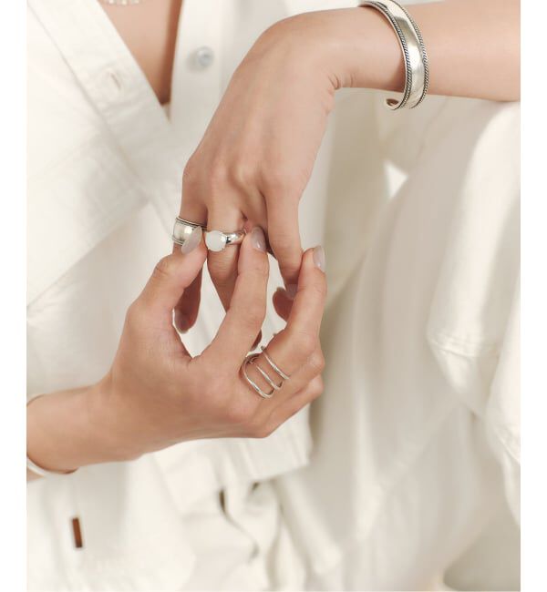 Spick and Span「【SAMH by LILAS】 MELTED MOON RING SV」|リング|