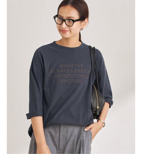 FRAMeWORK「≪WEB限定 / 追加予約≫クロップドスリーブロゴロンT」|Tシャツ・カットソー|